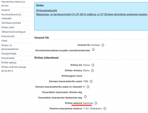 ehitise üldandmed ja kasutusluba 300x229 - 5 kõige sagedasemat puudust dokumentides, mis pärsivad kinnisvara müüki!
